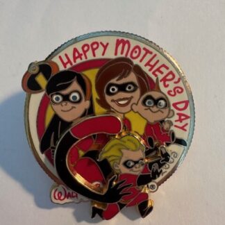 Happy Mothers Day The Incredibles 2005 Helen Violet Dash Disney Pin (D7)