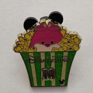 Hong Kong Disneyland HKDL Cheshire Cat Tsum Tsum Popcorn Hidden Mickey Pin (A3)