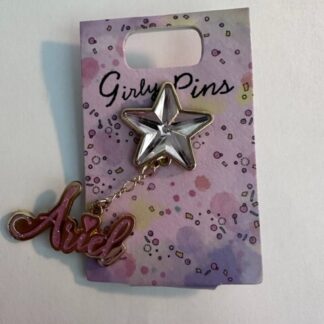 JDS Japan Girly Pins Ariel Name Dangle Disney Pin (B)