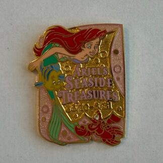 Japan Ariel Flounder Sebastian Pink Ariels Seaside Treasures 2003 Disney Pin H5