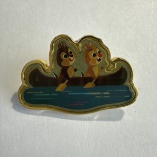 Japan Chip Dale Rowing a Canoe Tokyo Celebration Hotel Two Chipmunks Oars A3