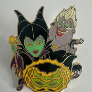 Japan Maleficent And Ursula Mask Game Prize Halloween 2017 Disney Pin C5