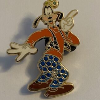 Jeweled Goofy Flawed Blue DLR Vest Disney Pin (A3)