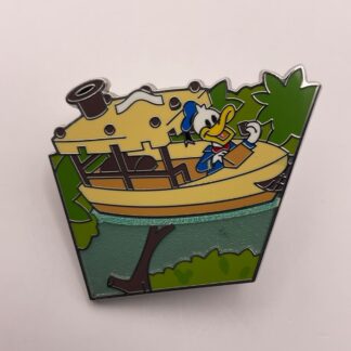 LE 525 Skipper Donald Jungle Cruise Attraction Map Puzzle Mystery Disney Pin E5