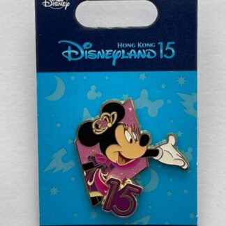 LE HKDL Hong Kong Disneyland Minnie 15th Anniversary Pin Limited Edition Of 500