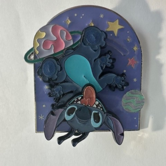 Lilo & Stitch Upside Down Space  Hot Topic Sliding Disney Pin A0