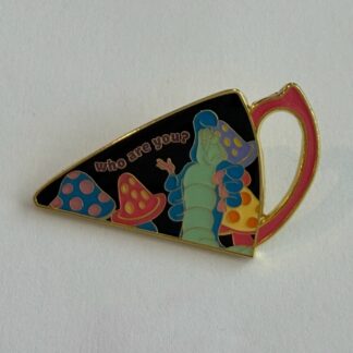 Loungefly Absolem with Mushrooms Who are You Puzzle Tea Party 2025 Disney Pin H6