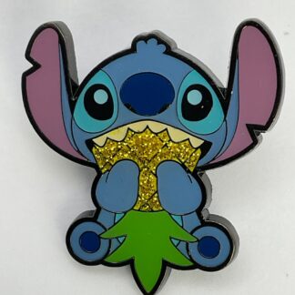 Loungefly Lilo & Stitch Eating Glitter Pineapple Disney Pin H2
