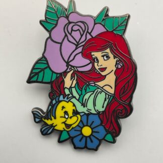 Loungefly Little Mermaid Ariel Flounder Princess Flower Mystery Disney Pin F8