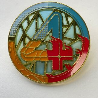 Loungefly Marvel Fantastic Four 4 Stained Glass Disney Pin Logo Symbol G2