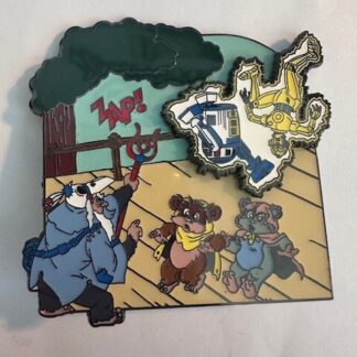 Loungefly Star Wars Ewok & Droids Large Jumbo Sliding Pin Zap LE 600 New C1