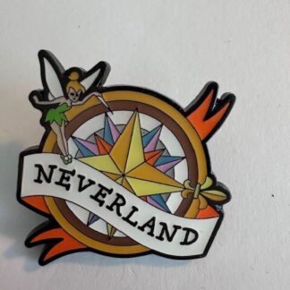 Loungefly Tinker Bell Compass Neverland Map Peter Pan Disney Pin B1