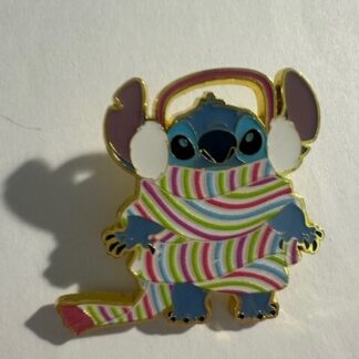 Loungefly - Winter Fun Stitch - Wrapped in Long Scarf and Earmuffs Disney Pin A3