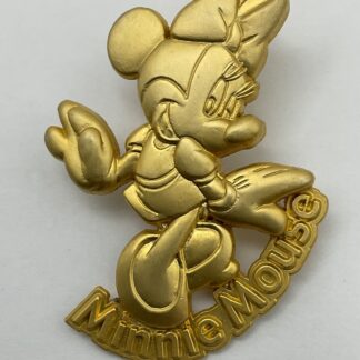 M&P Japan 100 Relief Series Minnie Mouse Goldtone LE 500 Disney Pin G6