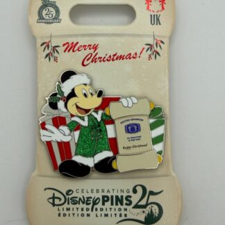 Mickey Father Christmas United Kingdom Christmas Around the World Disney Pin B