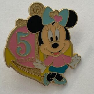 Minnie Mouse Anchor Game Prize 5th Celebration TDS Disney Pin (C7)