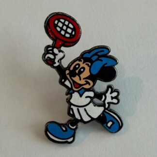 Minnie Playing Tennis Blue Shoes Blue Bow Running Disney Pin H6