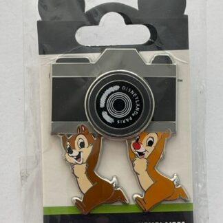 New Disney DLP Disneyland Paris PhotoPass Camera Chip And Dale Pin LE 700 (B)