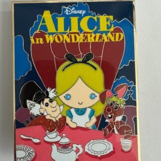 PALM Cute Movie Poster Alice Mad Hatter March Hare Pink A la mode Disney Pin F7