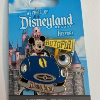 Piece Of Disney History 2016 Autopia DLR Mickey LE Disney Pin (B)