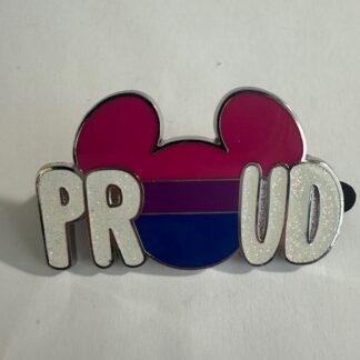 Pink, Purple and Blue - Rainbow - Mickey Head - Proud Disney Pin (A0)