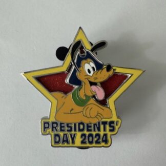 Pluto Presidents Day 2024 LE Disney Pin A3