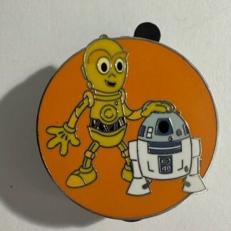 R2-D2 C-3PO Star Wars Cute Duor 2024 Droids friend BFF Disney Pin B3