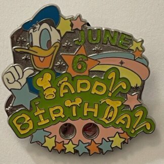 SDR June Happy Birthday Donald Duck Disney Pin (C7)