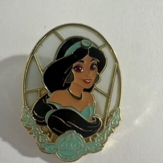 Stained glass jasmine portrait frame 2025 Disney Pin F5