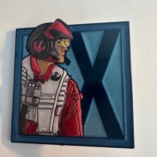 Star Wars Celebration Alphabet Pin X Wing Pilot Square Letters Disney (D4)
