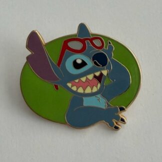 Stitch with Red Sunglasses PP # 61401 Green Background Disney Pin H0