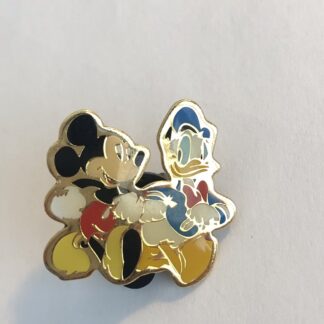 TDL - Mickey Walking With Donald Glossy Finish Disney Pin (B6)