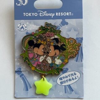 TDR Tokyo 2018 Mickey Minnie Mouse Tanabata Days Glow In The Dark Disney Pin (B)