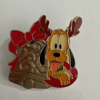 TDS TDR Pluto Gold Bell Game Prize Charismas Disney Pin (E7)