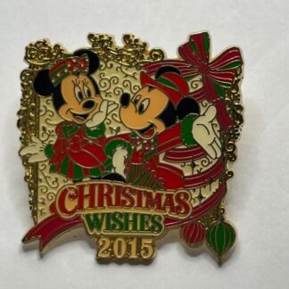 TDS Tokyo Disney Sea Christmas Wishes 2015 Mickey Minnie Disney Pin A2