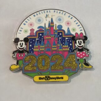 The Most Magical Place On Earth 2024 Castle Mickey And Minnie Mouse Pin D5