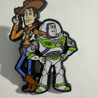 Toy Story Woody and Buzz Plastic Style Japan Pin (B7)