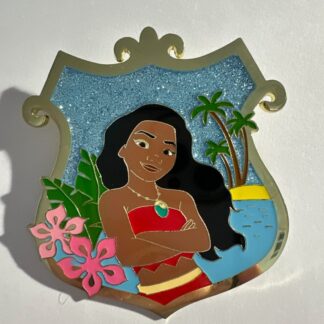 Uncas Moana Princess Stories Jumbo PALM Pink A La Mode 2022 LE 300 Disney Pin G1