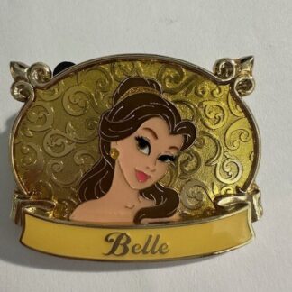 WDI Belle Princess Plaque Beauty And The Beast  LE 300 Disney Pin (B3)