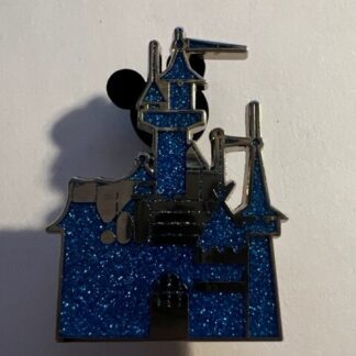 WDI D23 Expo Blue Princess Castle Glitter Blue Le 400 Disney Pin (C3)