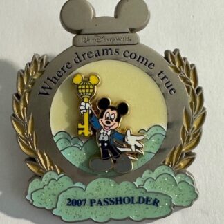 WDW Annual Passholder Exclusive Where Dreams Come True 2007 Mickey Disney Pin D7