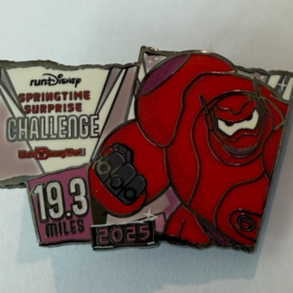 WDW Baymax 19.3 Miles Challenge Springtime Surprise Weekend 2025 Disney Pin H0