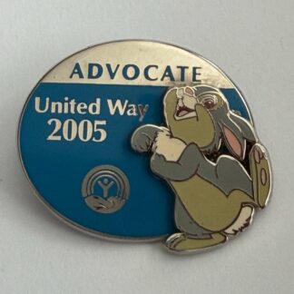 WDW - Cast Member - United Way Advocate 2005 Thumper Disney Pin G2
