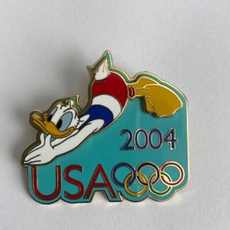 WDW Donald Duck Diving Olympic Pin Cast Exclusive Disney Pin LE (B9)