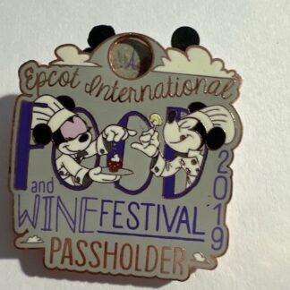 WDW EPCOT International Food Wine Festival 2019 Annual Passholder Disney Pin F6
