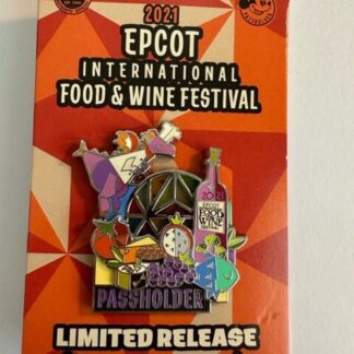 WDW Figment EPCOT Food & Wine Festival Passholder Disney Pin (B)
