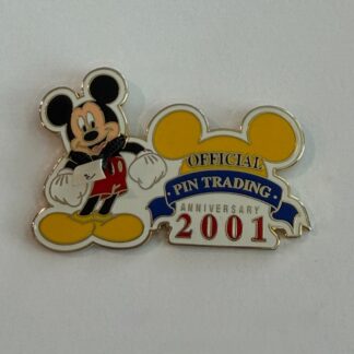 WDW - Mickey Mouse - Official Pin Trading Anniversary 2001 Disney Pin H5