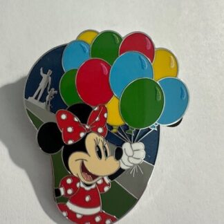 WDW Minnie Partners Statue Balloons Nighttime Fun After Dark Disney Pin (B3)