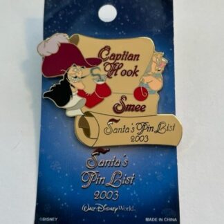 WDW Santas Pin List Celebration Capitan Hook Peter Pan LE Disney Pin (B)