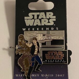 WDW Star Wars Weekend 2007 Han Solo & Chewbacca LE Disney Pin (B)